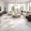 A Modern Living Room fitted with Staturio Scala Countertop
