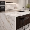 Modern Kitchen with Cashmere Sintered Stone Countertop Modern Kitchen with Cashmere Sintered Stone Countertop